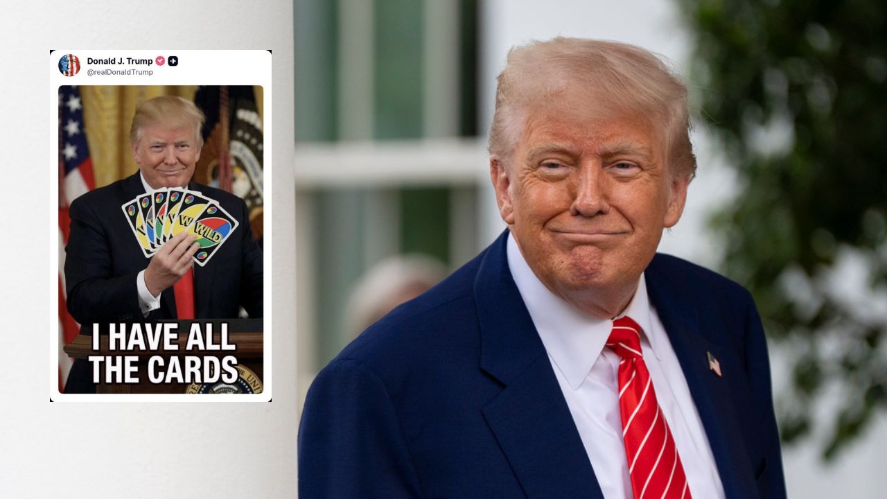 Trump Posts UNO Meme Touting He Has All the Cards'  and Critics Are All Pointing Out the Same Problem