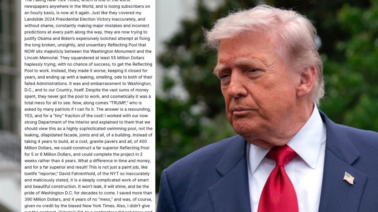 Trump Melts Down in Late-Night Screed Over $13M Pool ‘Paint Job’ Bombshell