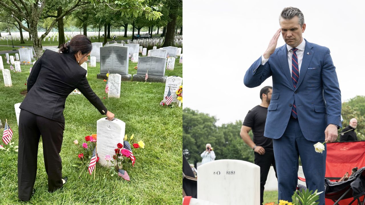 Gold Star Widow's Viral Memorial Day Plea Draws Gabbard, Hegseth to Husband's Grave at Arlington Cemetery