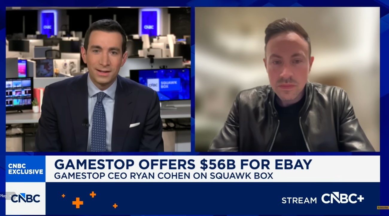 I Don't Understand': GameStop CEO Flounders in Awkward Interview When Pushed on Bid to Buy eBay