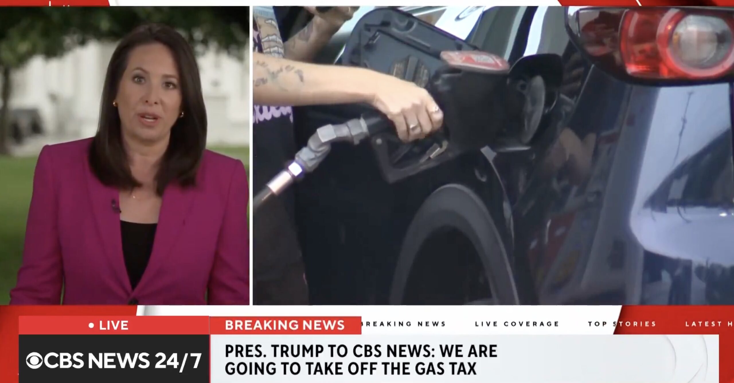 Trump Plans to Suspend the Federal Gas Tax Until Prices Go Back Down