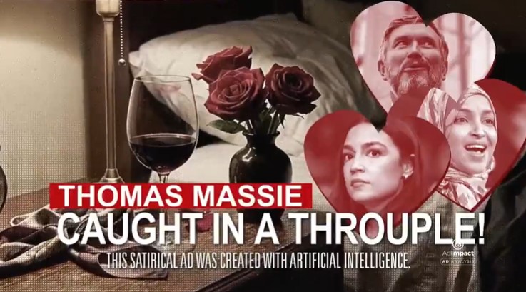 TAKE IT DOWN': MTG Says Massie Attack Ad Insinuating a Throuple with AOC and Ilhan Omar Violates Revenge Porn Law