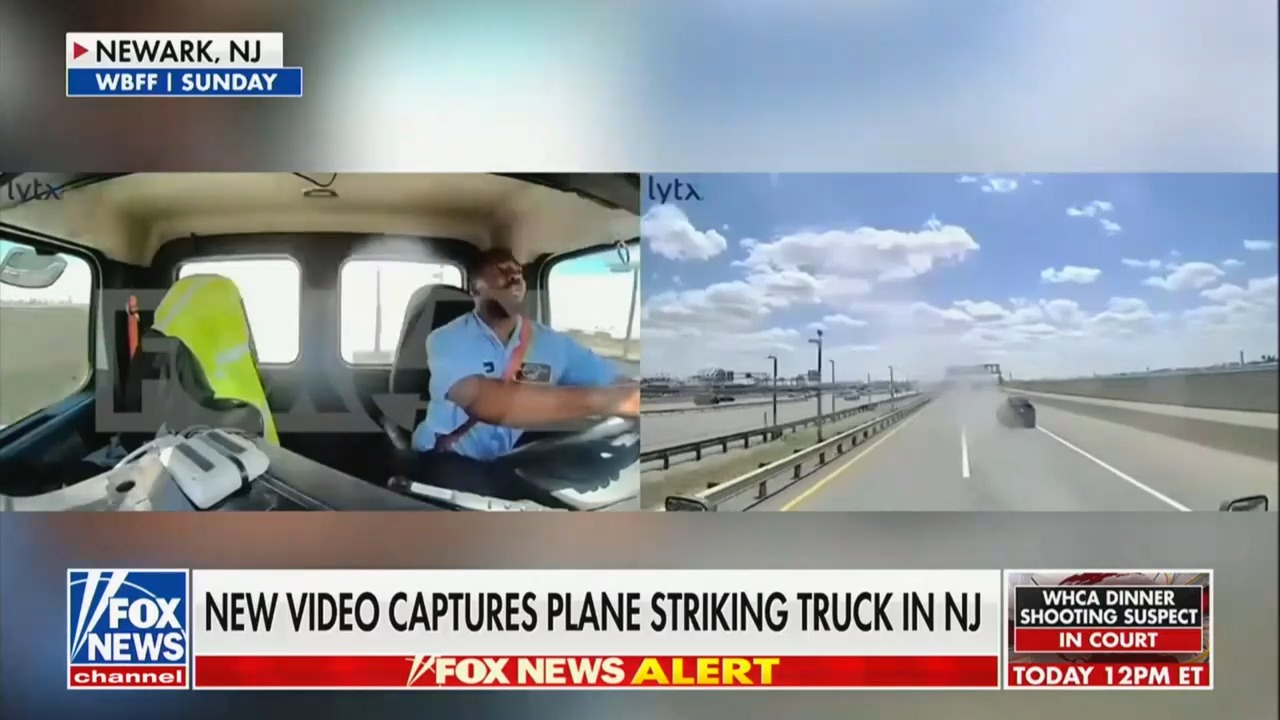 WATCH: United Jet Wheel Falls From Sky and Smashes Truck on New Jersey Turnpike
