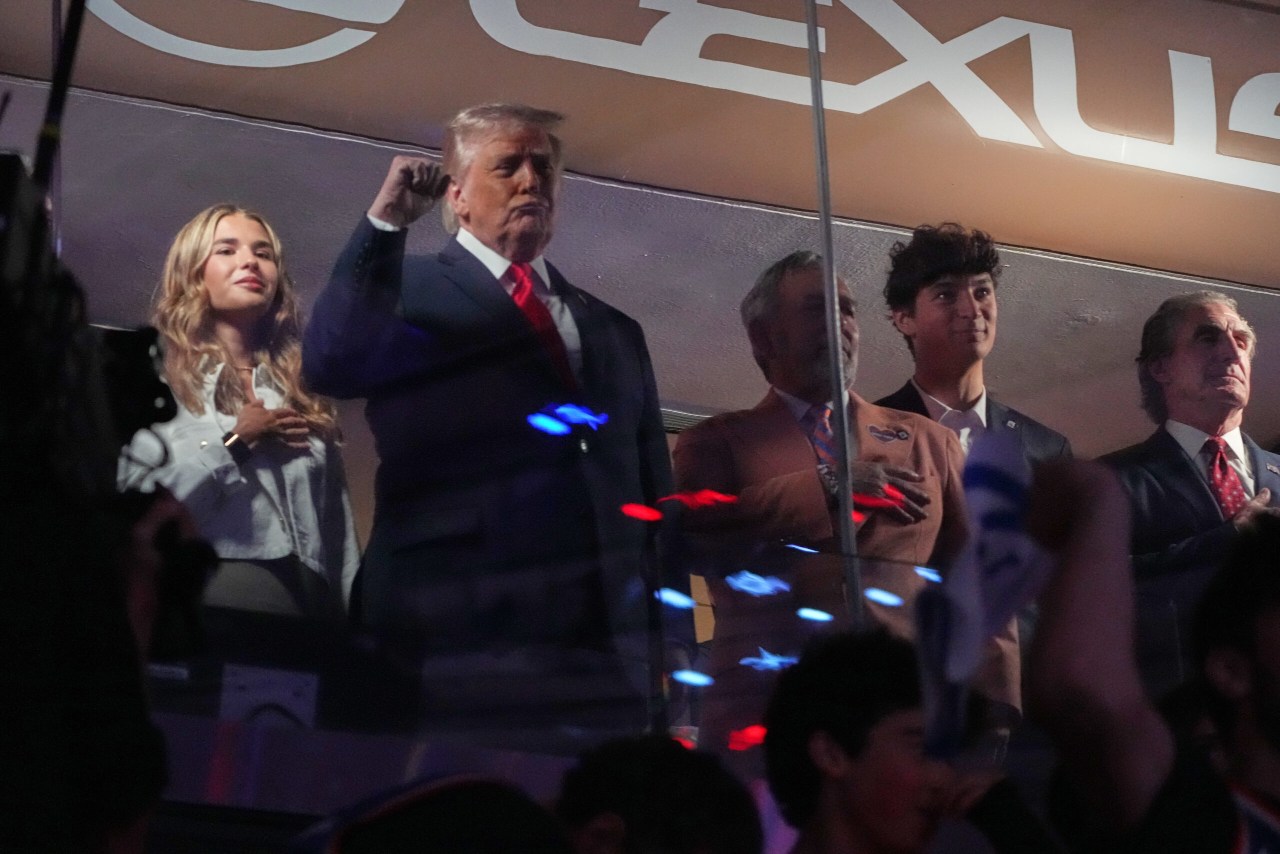 Trump congratulated the New York Knicks on winning an NBA championship Saturday — and even delivered a special shout-out to one of the team's role players.