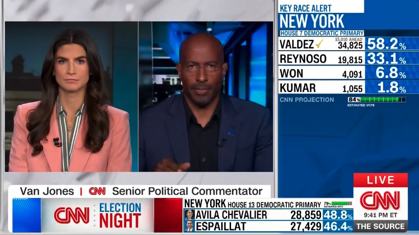Van Jones Stunned After Left-Wing Candidates Trounce Schumer-Backed Opponents: "The Roof Is Collapsing on the Democratic Party Establishment