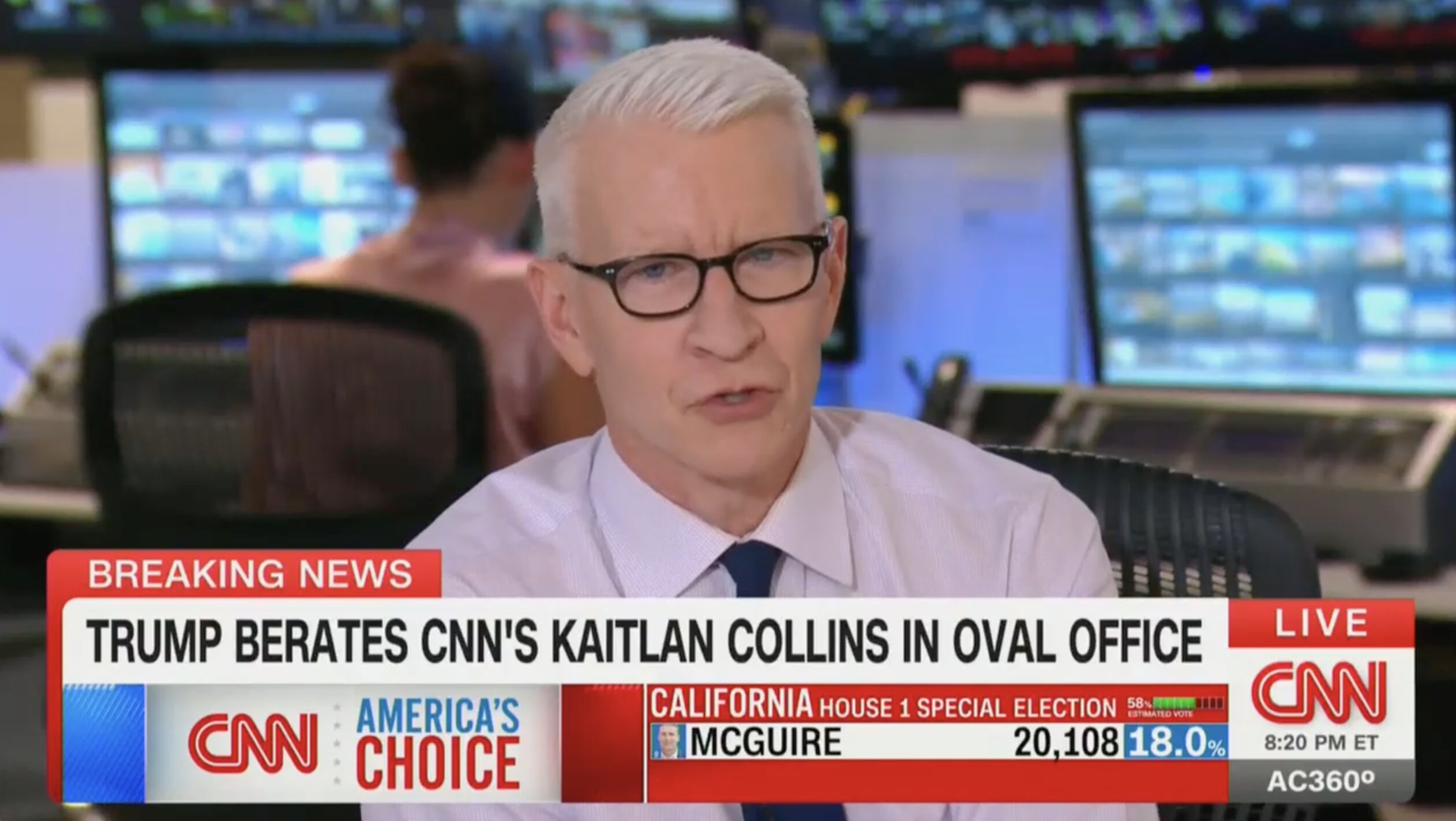 Anderson Cooper Goes Hard at Trump After President Attacks Kaitlin Collins: ‘That Doesn’t Happen To Men’