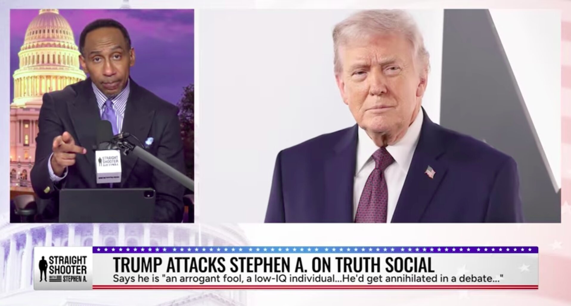 Name The Time And Place Stephen A Smith Hits Back At Trump For Calling Him Low Iq