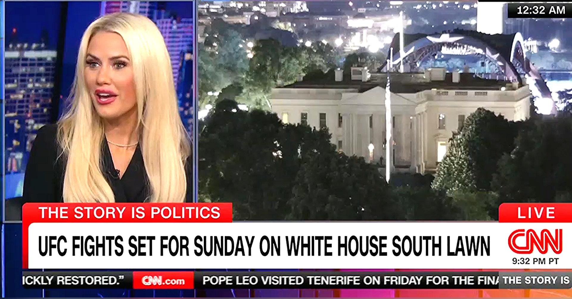Anti Maga Host On Cnn Mocks Trump Shirtless Lubricated Ufc Birthday Bash Its Giving Pride Parade