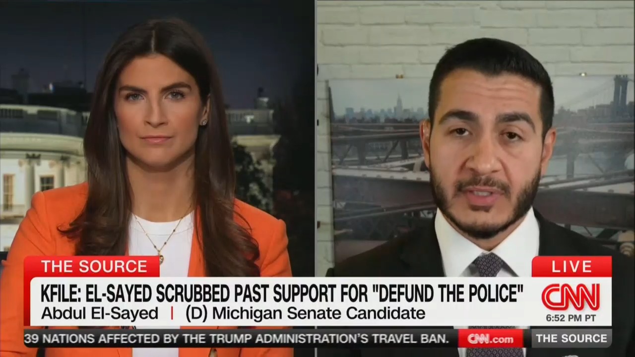 Sayed D Abdul El-Sayed Dodges CNN Questions on Defund the Police