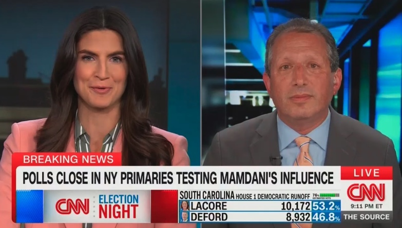 CNN's Kaitlan Collins informed Democrat Brad Lander live that he'd defeated Rep. Dan Goldman in his Tuesday primary in an unusual television moment.