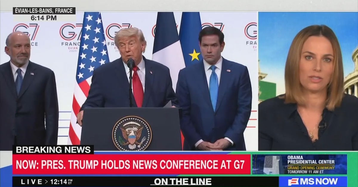 MS NOW Dumps Out of Trump Presser as Host Wallops Him for Being ‘Rambling ...