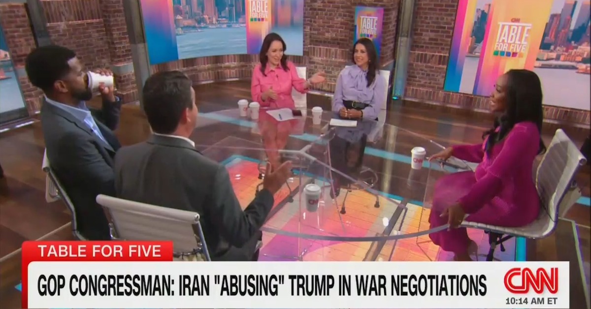 Thats Not America First Cnn Table Falls Into Chaos Over Conservative Guests Iran War Defense