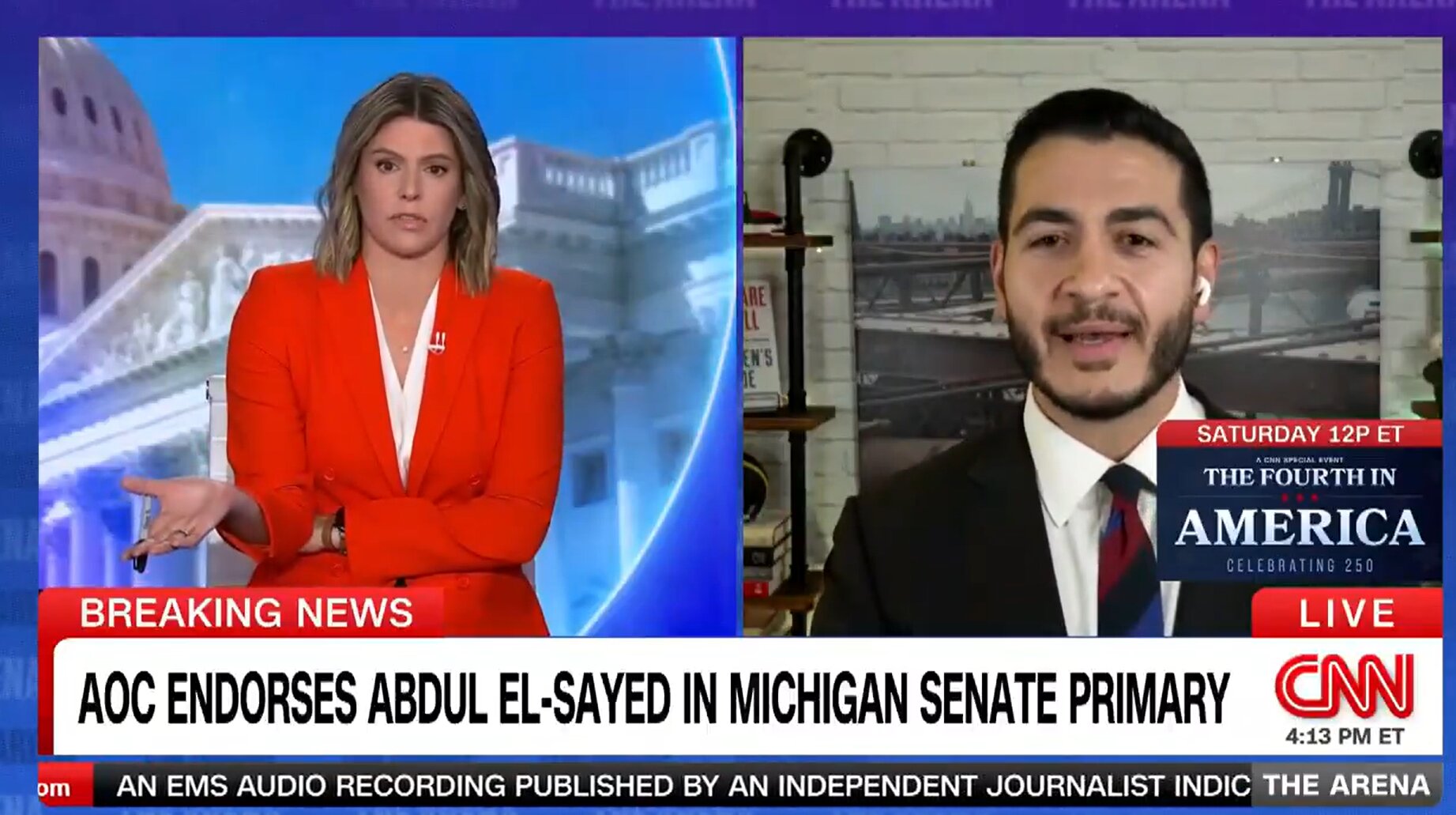You Deleted The Tweets Kasie Hunt Fires Back After Abdul El Sayed Takes Shot At Cnn During Heated Interview