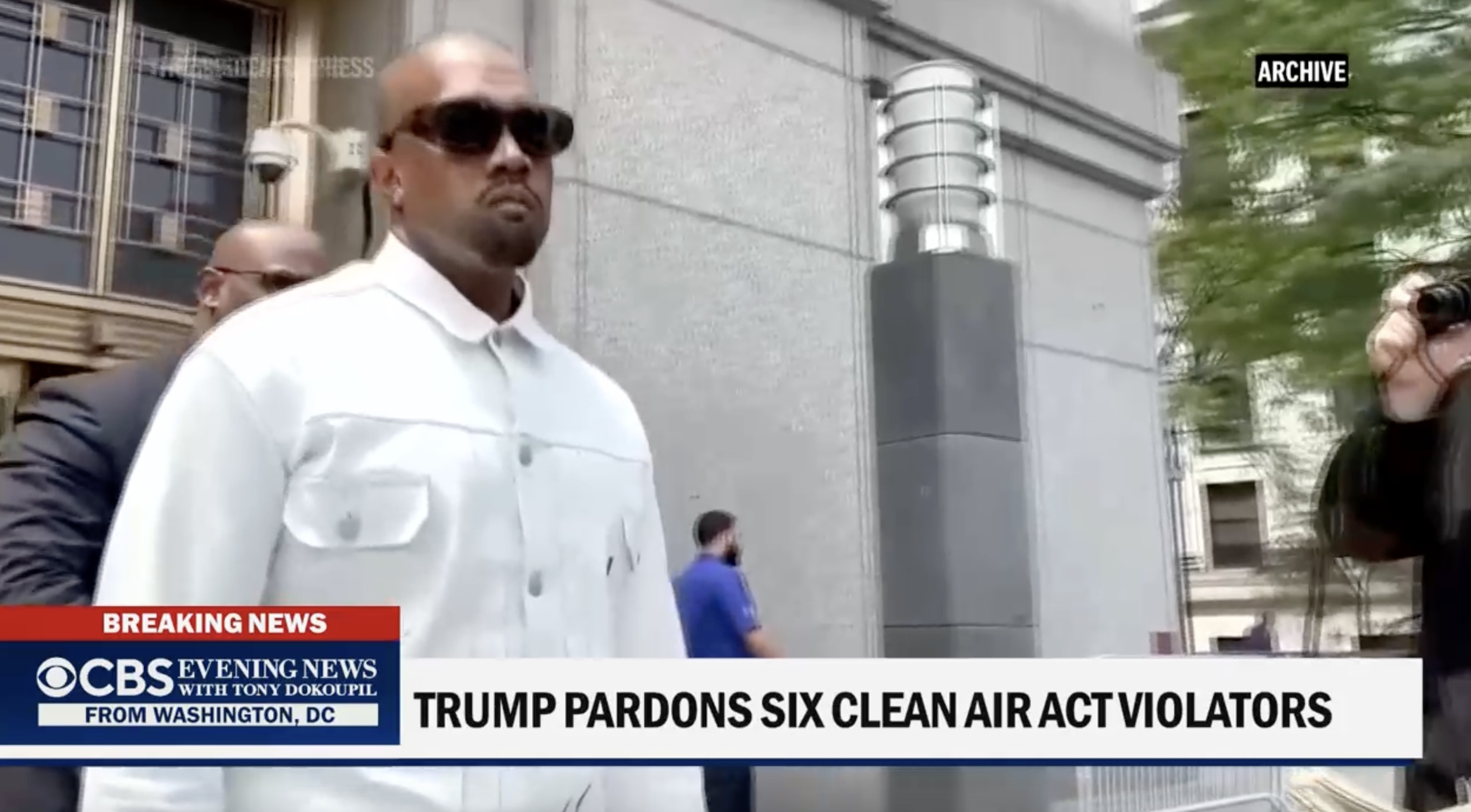 Awkward! CBS Evening News Airs B-Roll of Kanye in Report About P-Diddy in Brutal Gaffe