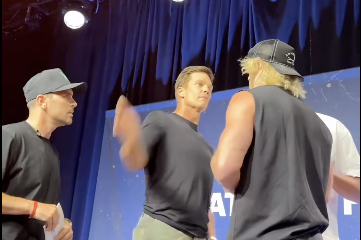 WATCH: Tom Brady Slaps 'Dork' Logan Paul At Fanatics Fest