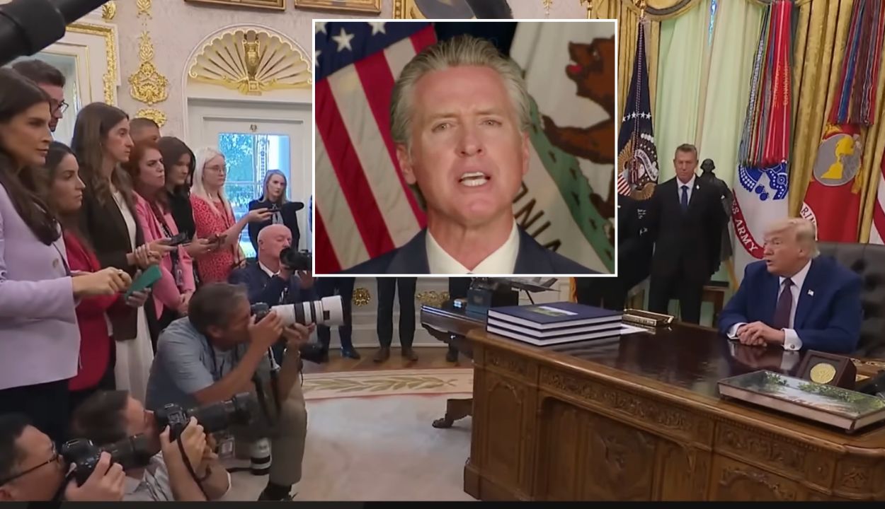 Gavin Newsom Bashes Media Sycophants At Trumps Oval Office Press Conferences
