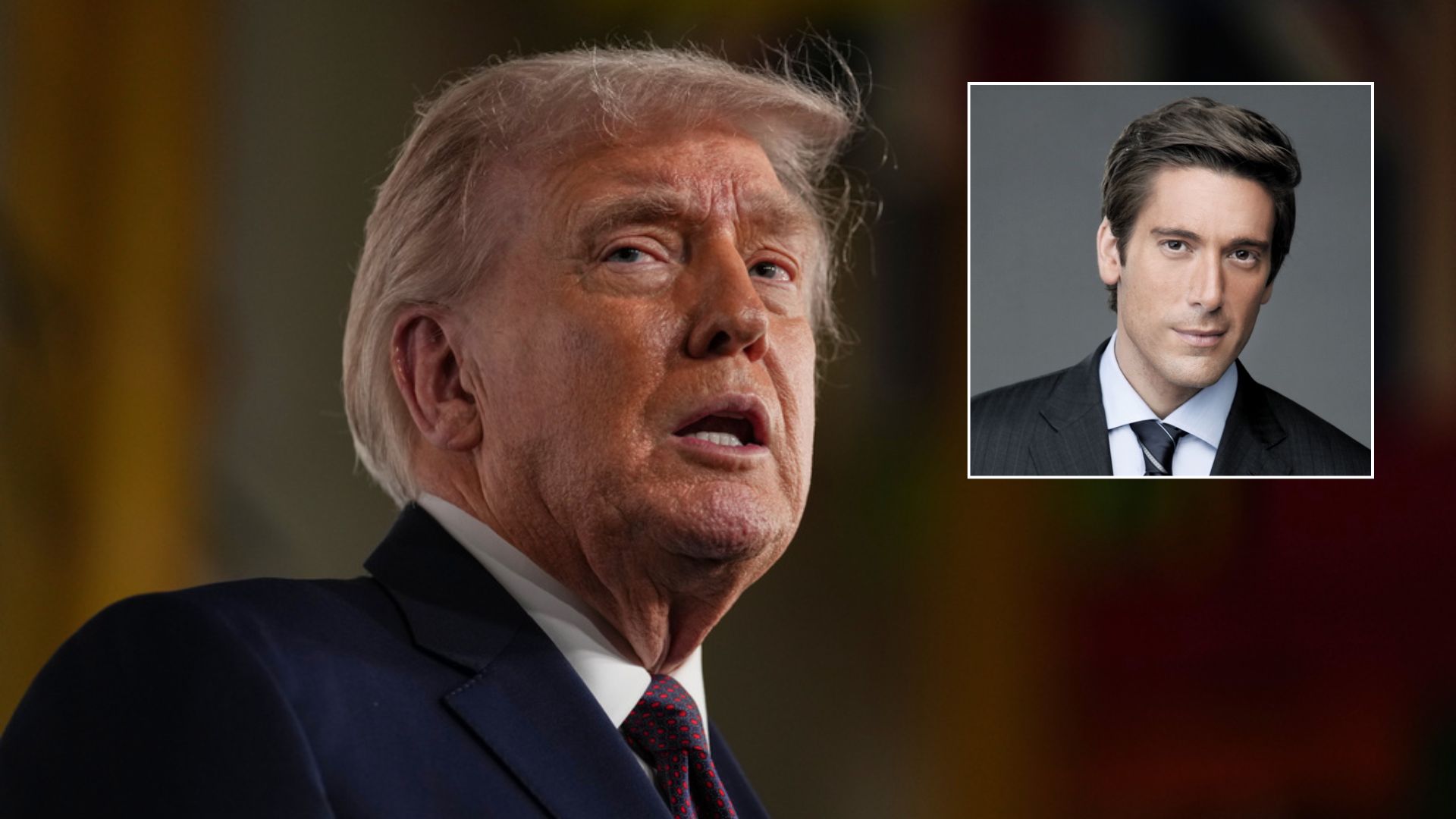 Trump Trashes ‘Shaky’ ABC Anchor David Muir Over Report on Reflecting Pool