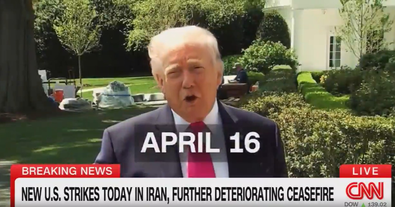 CNN Anchor Stunned After Playing Months’ Worth of Clips of Trump Insisting Iran Wants to Make a Deal