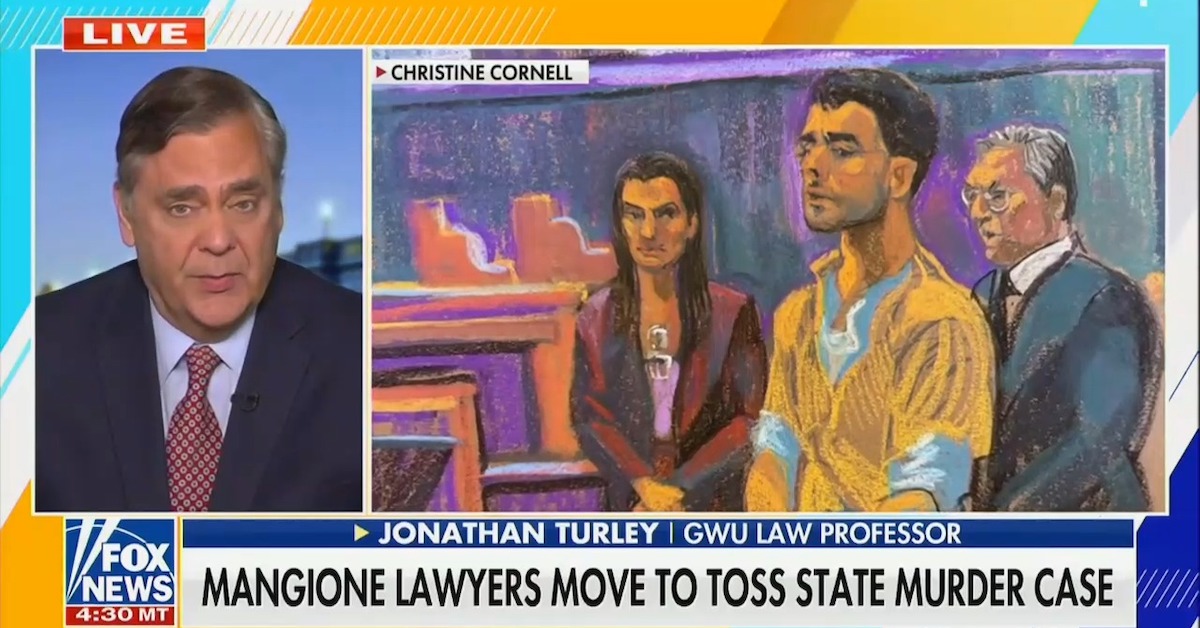 Fox’s Jonathan Turley Says Luigi Mangione’s Guilty Plea Is a ‘Hail Mary ...