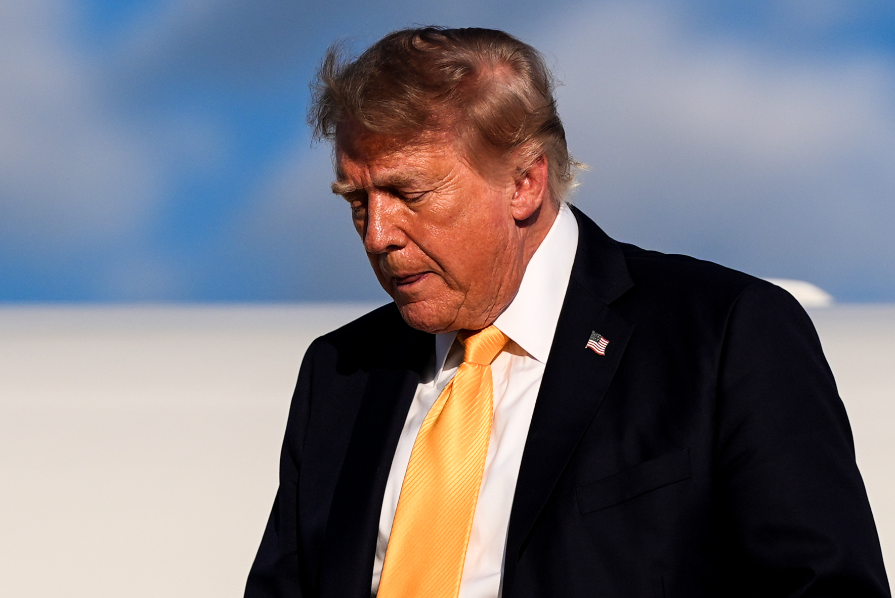‘What In The World?’ Trump’s Hair Glow-Up Sparks Social Media Bafflement — and Mockery
