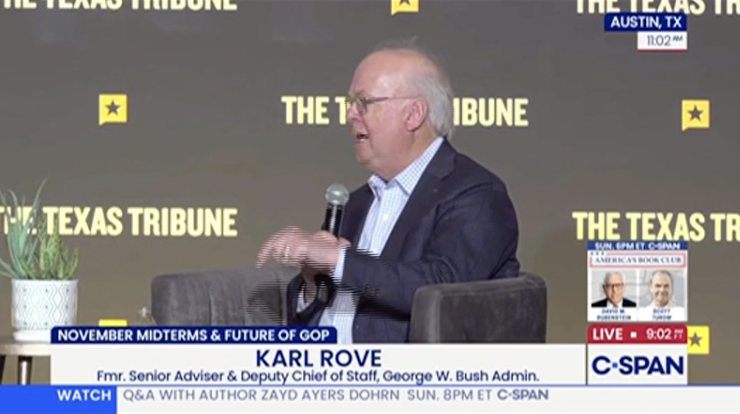 Karl Rove Tells Texas Audience He Got ‘Credible Threats’ After Saying He’d Vote For a Democrat: ‘I’d Like To Meet That Sumab*tch!’