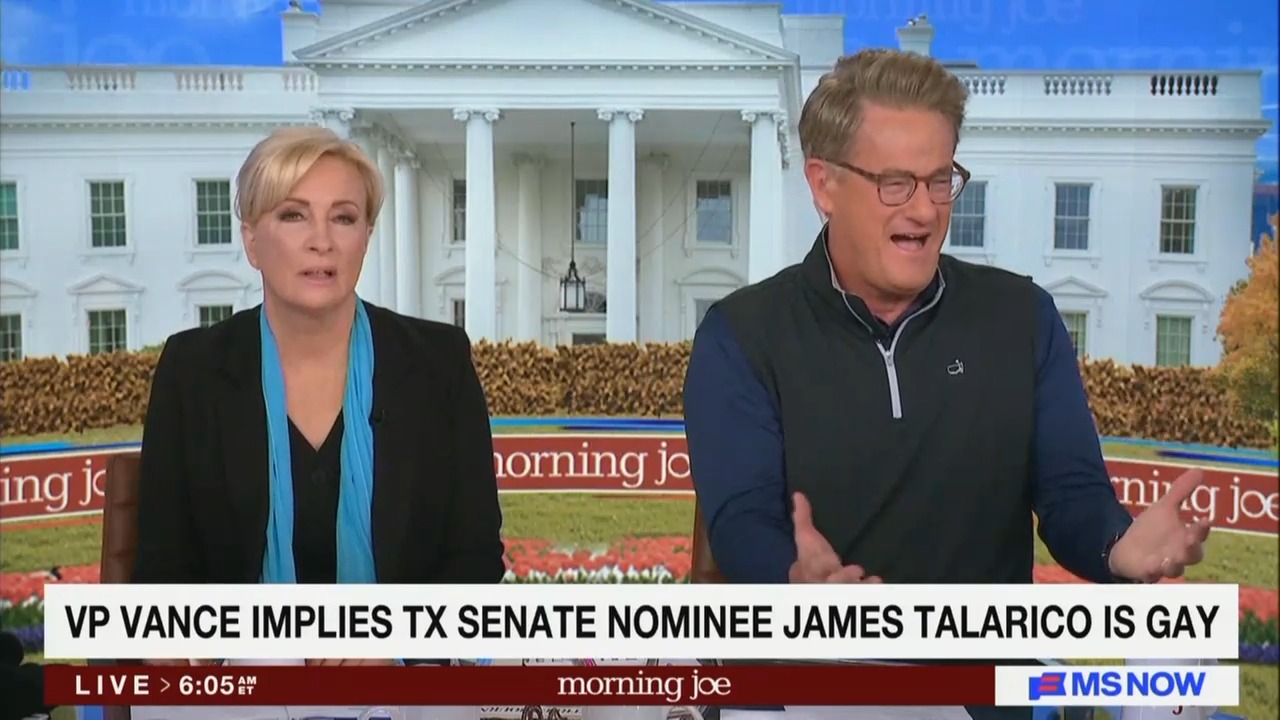 Joe Scarborough kritisiert Vance, weil dieser Talaricos Sexualität infrage ...